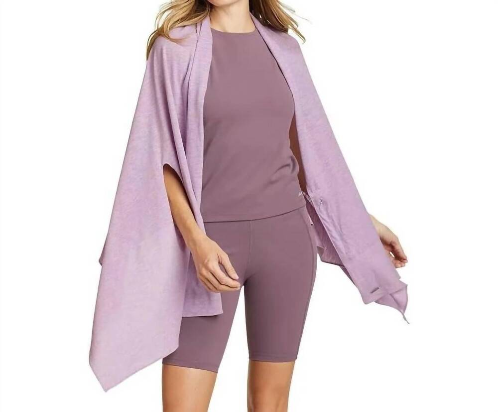 NEW EDDIE BAUER daisy travel wrap in dusty iris purple